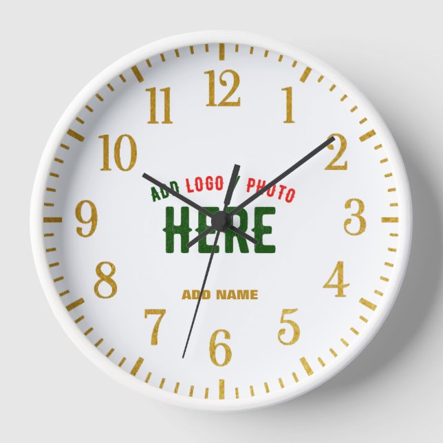 RELOJ ELEGANTE MODERNO PERSONALIZABLE BLANCO VERIFICADO  (Anverso)