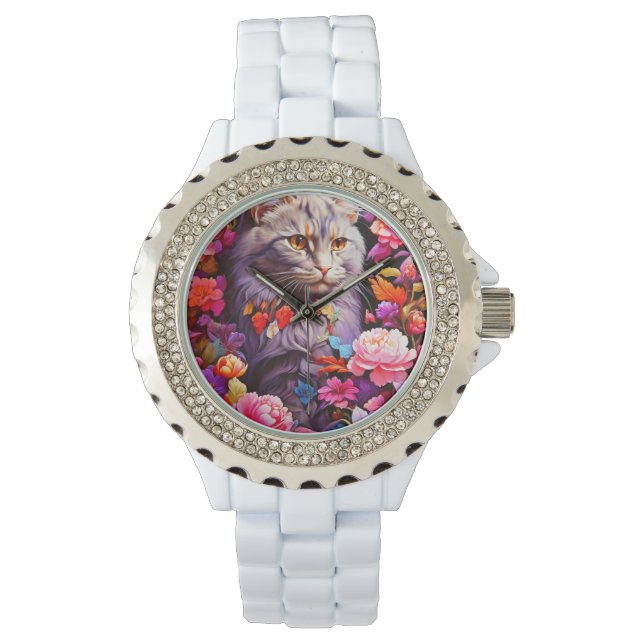 Reloj elegante para los amantes del gato (Anverso)