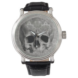 Reloj elegante pero espeluznante Brocade Skull