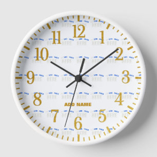 RELOJ ELEGANTES PERSONALIZABLES BLANCOS MODERNOS VERIFIC