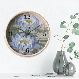 Reloj Ellis Rowan Blue Cloud Water Lily Vintage Flowers