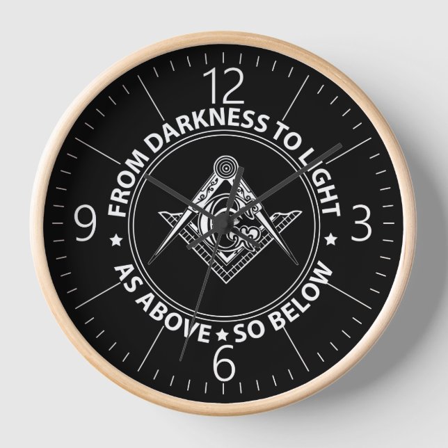 Reloj Emblema de masonería (Anverso)