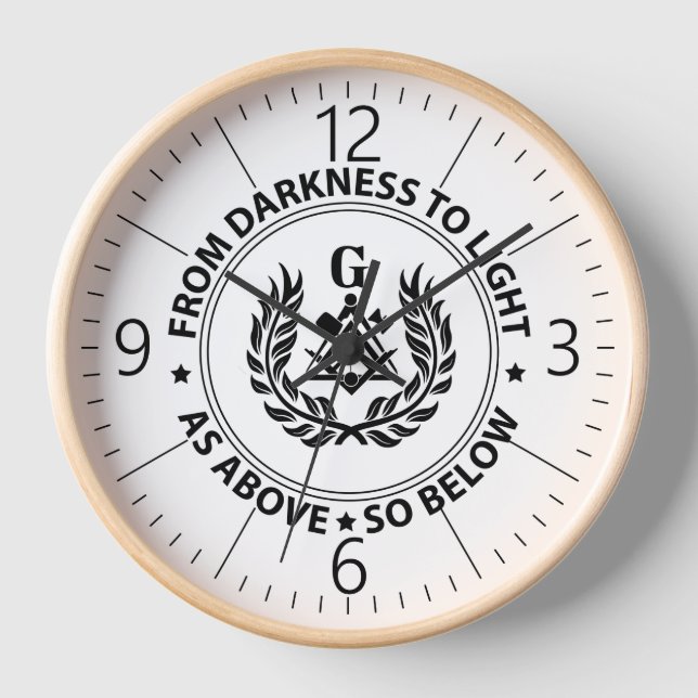 Reloj Emblema de masonería (Anverso)