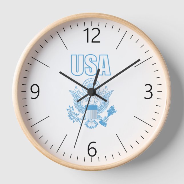 Reloj emblema nacional de los Estados Unidos (Anverso)