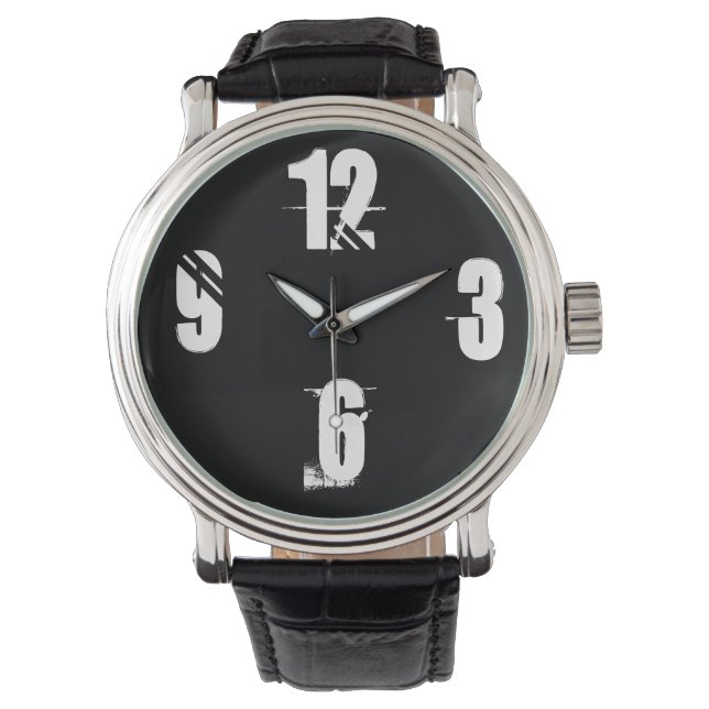 reloj en blanco y negro (Anverso)