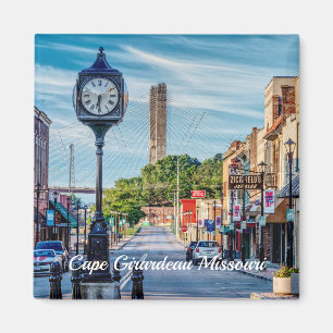 Reloj En El Centro Del Imán De Cabo Girardeau