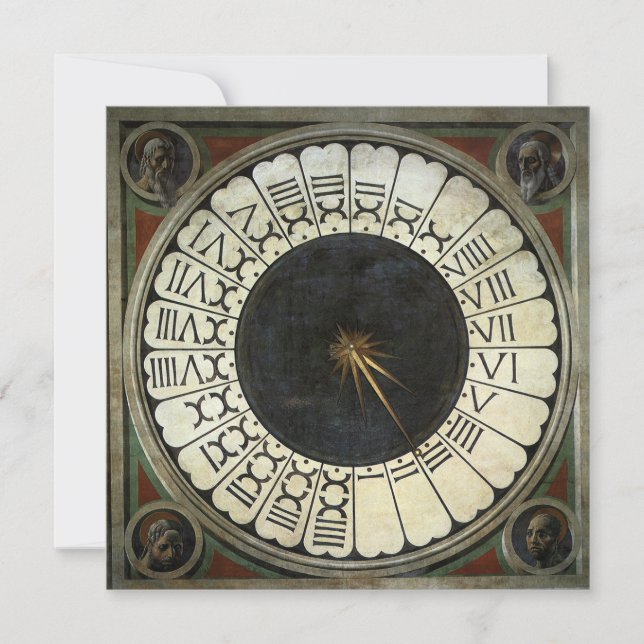 Reloj en el Duomo por Paolo Uccello (Anverso)