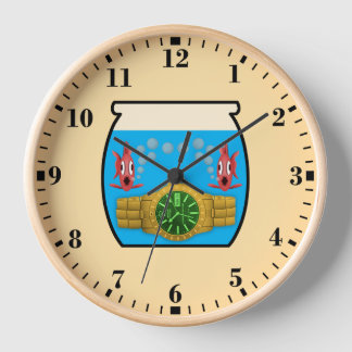 Reloj en pecera