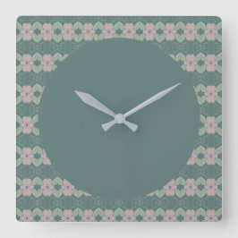 Reloj en Rosa Verde azulado y desvanecido