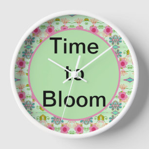 Reloj Encantador Jardín Ecléctico: Diversa Belleza Flora