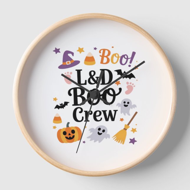 Reloj Enfermero de parto y parto en la calabaza de Hallo (Anverso)