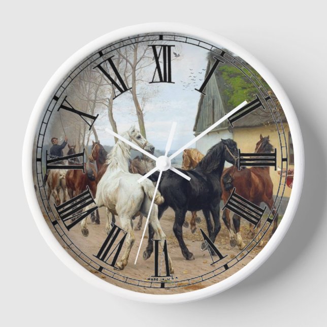 Reloj Envase de caballos alrededor de 1878 (Anverso)
