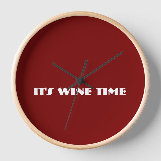Reloj Es el momento del vino (Anverso)