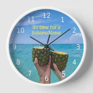 Reloj Es hora de una BahamaMama, con piñas