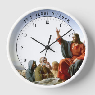 Reloj Es Jesús O'clock Funny Jesus Clock