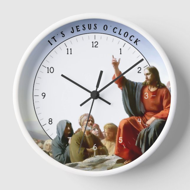 Reloj Es Jesús O'clock Funny Jesus Clock (Anverso)
