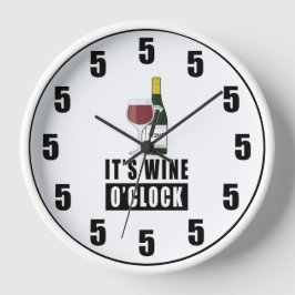Reloj Es Wine O'clock - Funny Clock Design