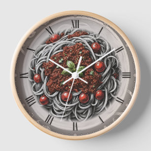 Reloj Esbozo vintage espagueti boloñés de CaWall Clock