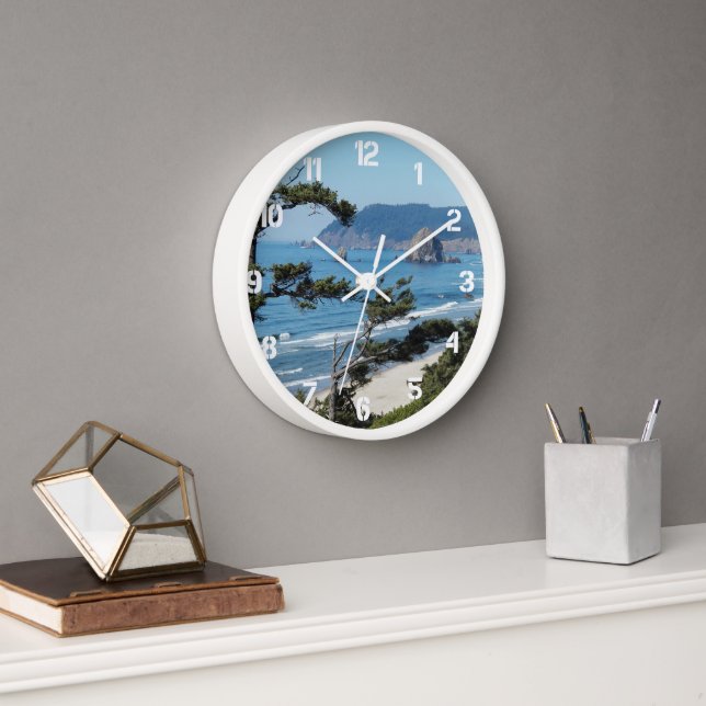 Reloj Escenario de la costa (Oficina)
