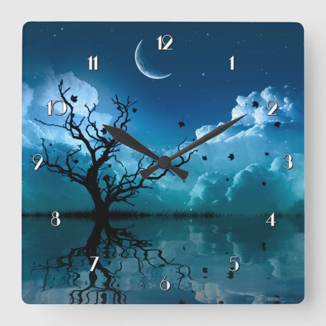 Reloj escénico del cielo nocturno de las (Anverso)
