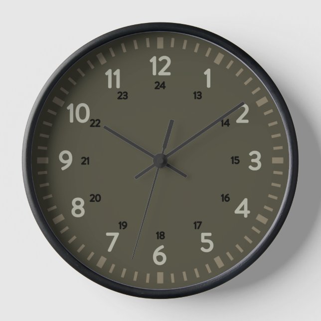 Reloj escolar de 24 horas (Anverso)