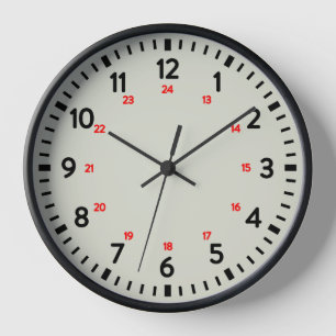 Reloj escolar de 24 horas
