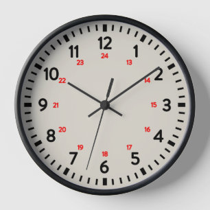 Reloj escolar de 24 horas