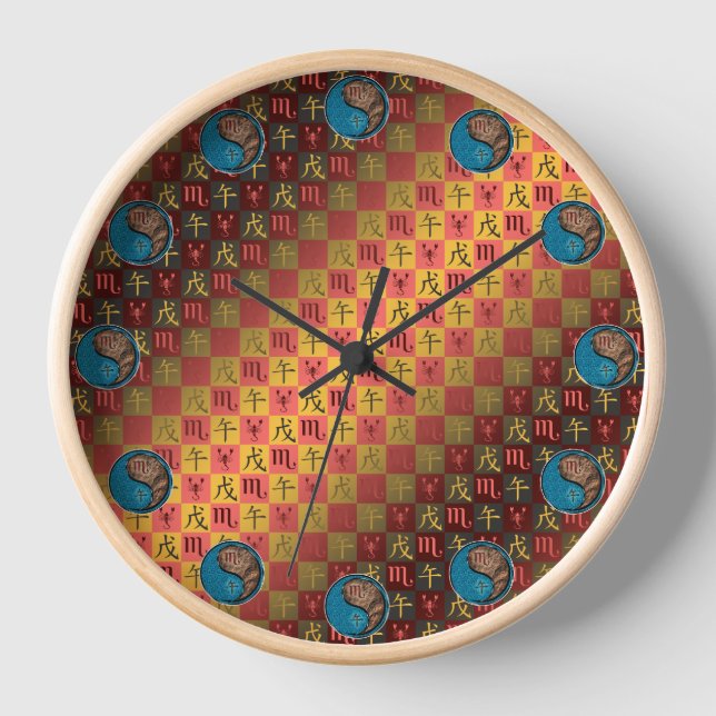 Reloj Escorpio & Caballo de Tierra (Anverso)