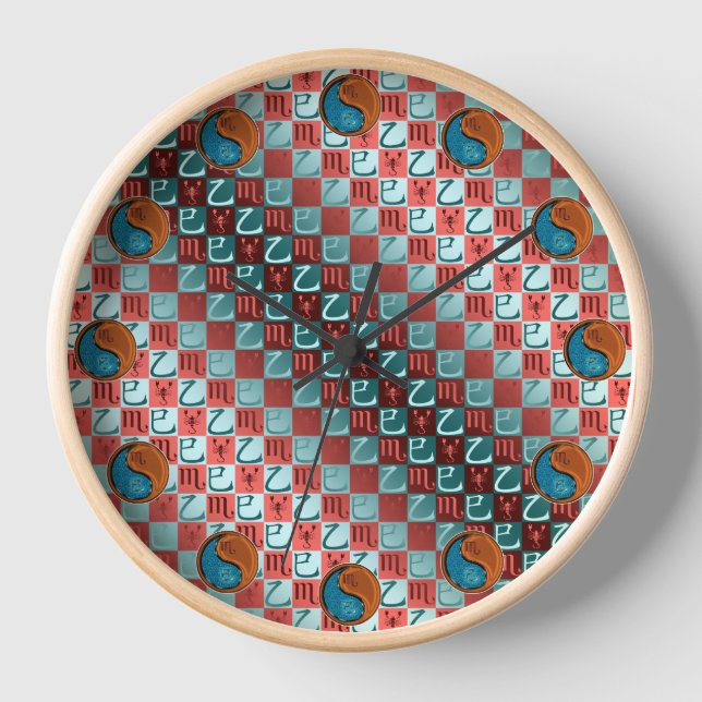 Reloj Escorpio & Serpiente de Madera (Anverso)