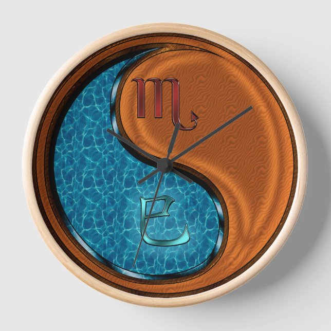 Reloj Escorpio & Serpiente de Madera (Anverso)