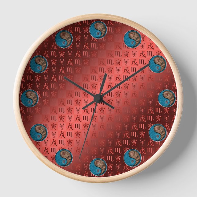 Reloj Escorpio & Tigre de Tierra (Anverso)