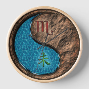 Reloj Escorpio y Cabra de Tierra