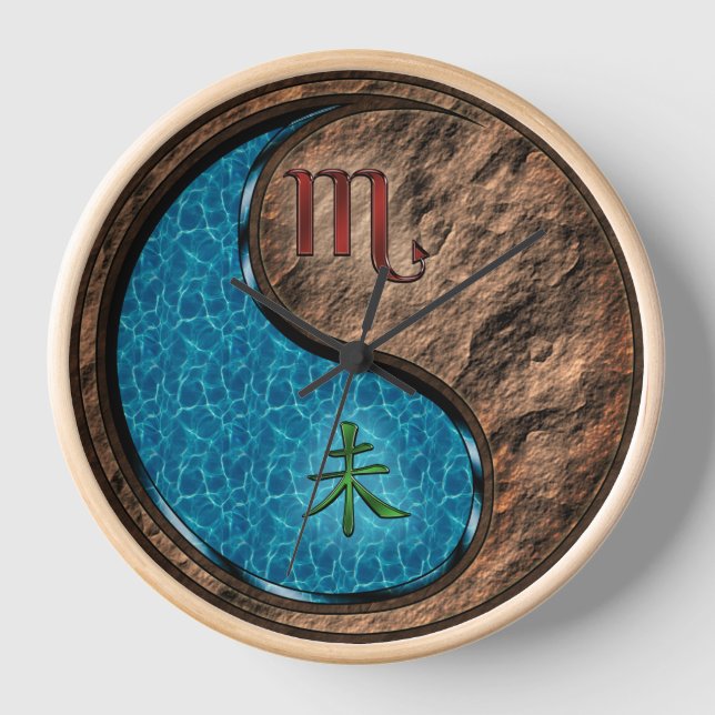 Reloj Escorpio y Cabra de Tierra (Anverso)