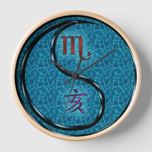 Reloj Escorpio y Jabalí de Agua (Anverso)