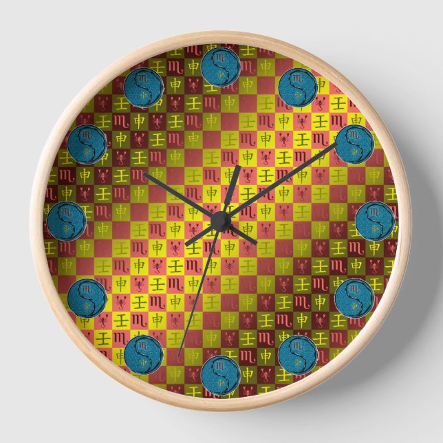 Reloj Escorpio y Mono de Agua (Anverso)