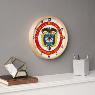 Reloj Escudo de armas de Colombia