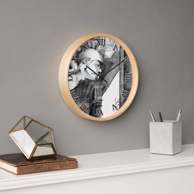 Reloj Escultura del castillo Arte de lápiz (Oficina)