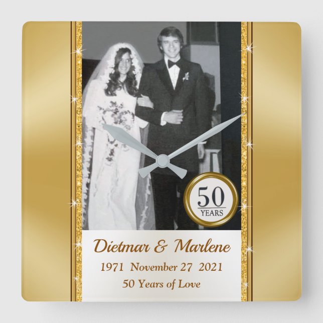 Reloj especial de 50 años con foto (Anverso)