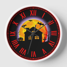 Reloj espeluznante de Halloween