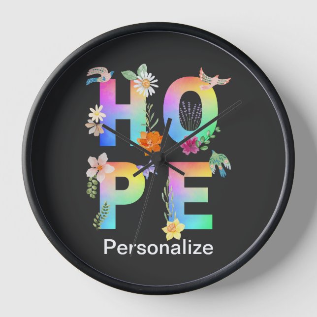 Reloj Esperanza Inspiradora artística positiva motivacio (Anverso)