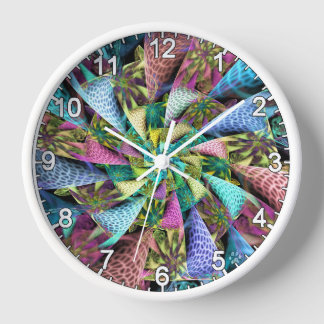 Reloj Espiral fractal texturizada