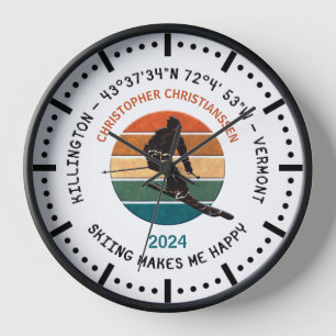 Reloj Esquiar Killington, Vermont - Hombre Esquiador, Te