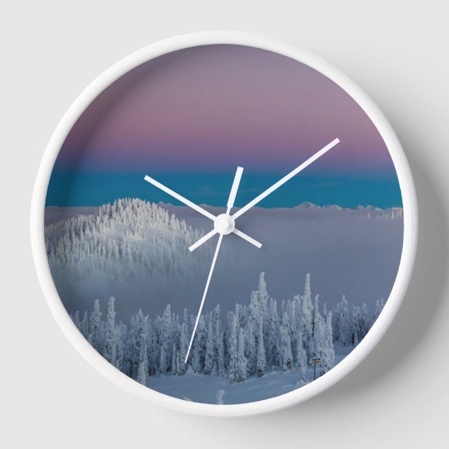 Reloj Estación de montaña Whitefish, Montana (Anverso)