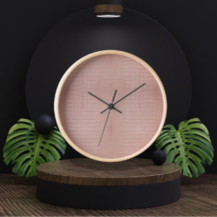 Reloj Estampado de textura de caimán rosa