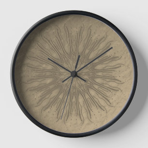 Reloj Estilo boho arrebato de sol orgánico mandala sepia
