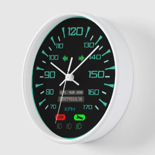 Reloj estilo de aspecto del medidor de velocidad