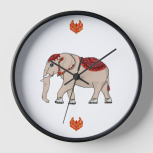 Reloj Estilo Elefante Tailandés para el reloj.