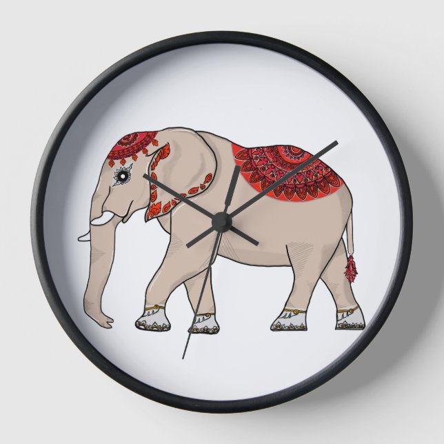 Reloj Estilo Elefante Tailandés para el reloj. (Anverso)