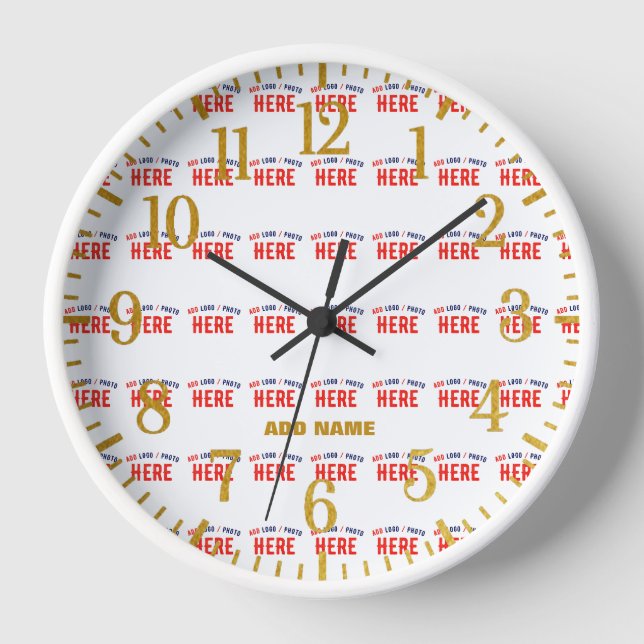 RELOJ ESTILOSO MODERNO PERSONALIZABLE BLANCO VERIFICADO  (Anverso)