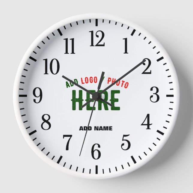 RELOJ ESTILOSO MODERNO PERSONALIZABLE BLANCO VERIFICADO  (Anverso)
